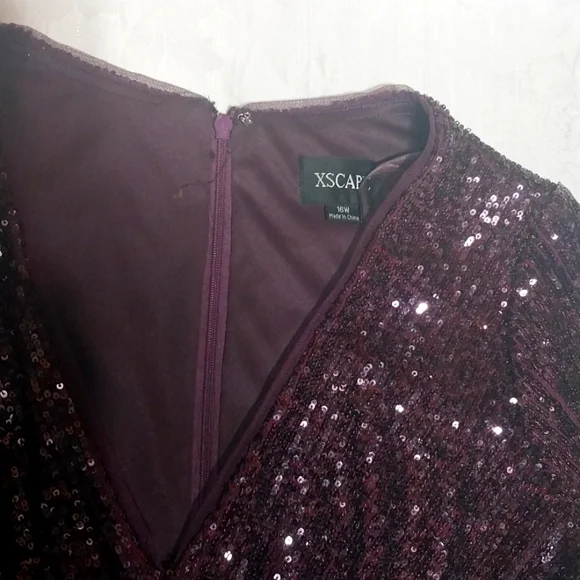 SXCAPE SQUENCE EVENING GROWN size16W - Picture 4 of 14